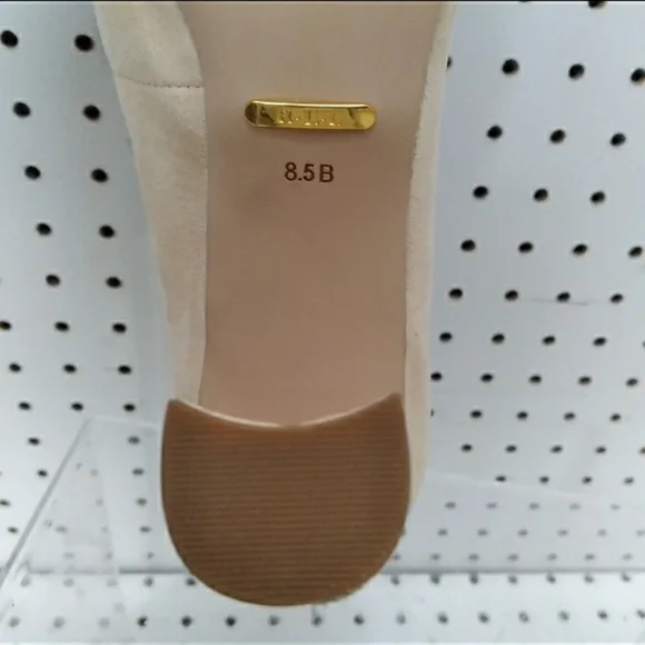 Lauren Ralph Lauren Beige Women's Shoes | Logo High Heel Suede Pump Size 8.5 B - Picture 9 of 9
